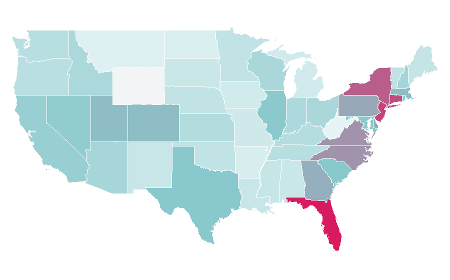 Affinity by region — Empanada, United States