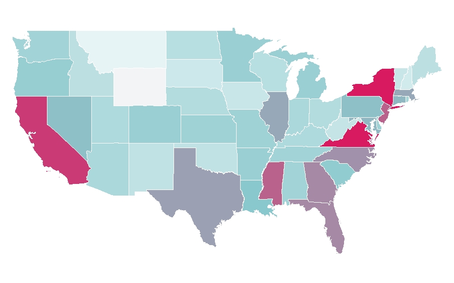 Affinité par région — Engagement, États-Unis