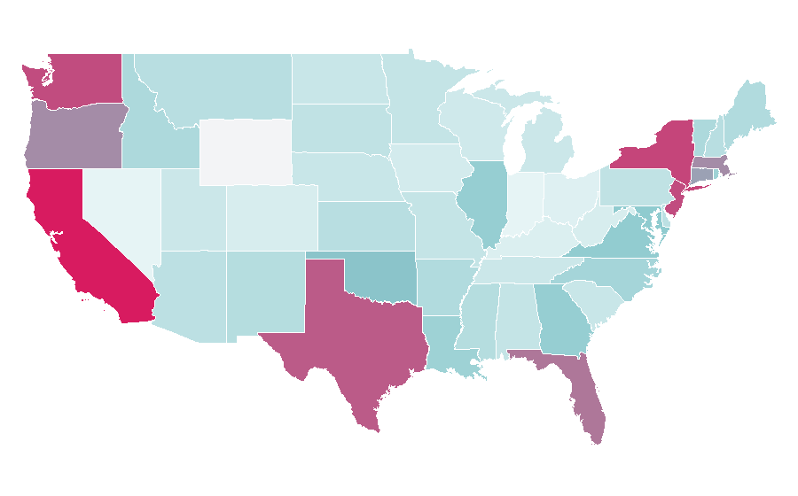Affinity by region — Engineered wood, United States
