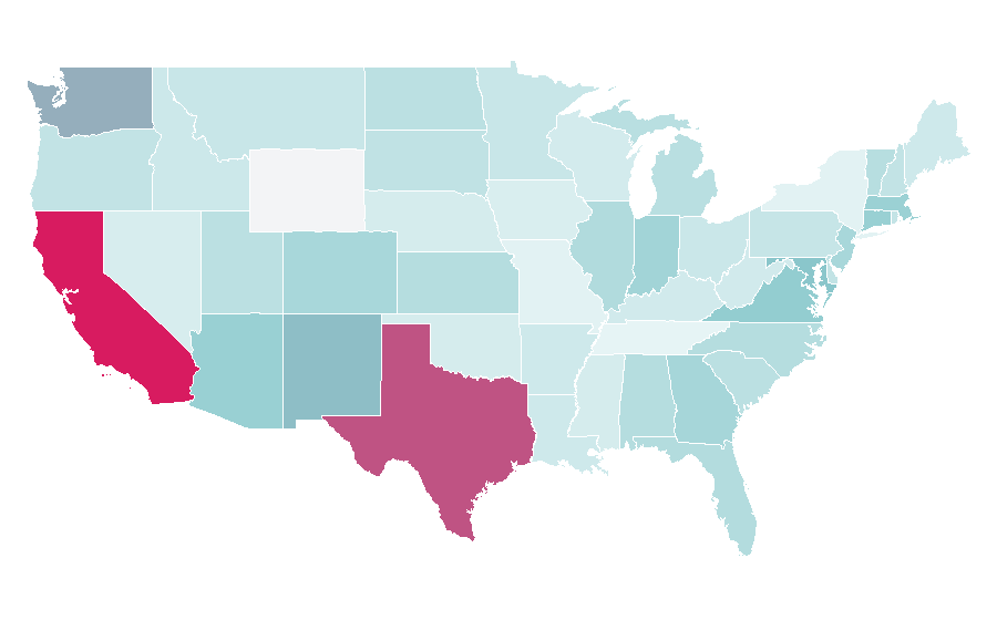 Affinity by region — Engineering drawing, United States