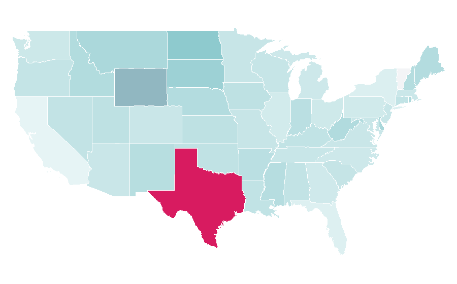Affinity by region — Engineering education, United States
