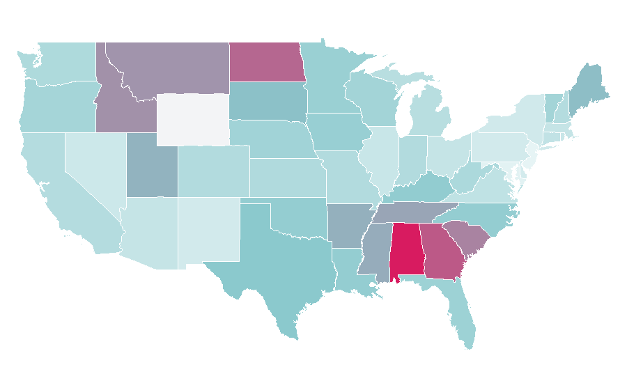 Affinity by region — English Cocker Spaniel, United States