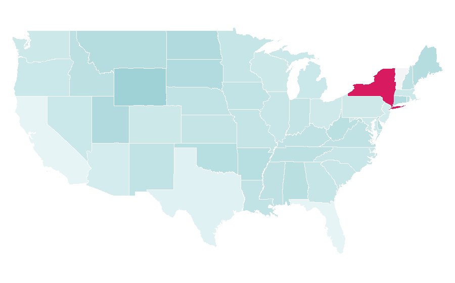 Affinity by region — English country house, United States