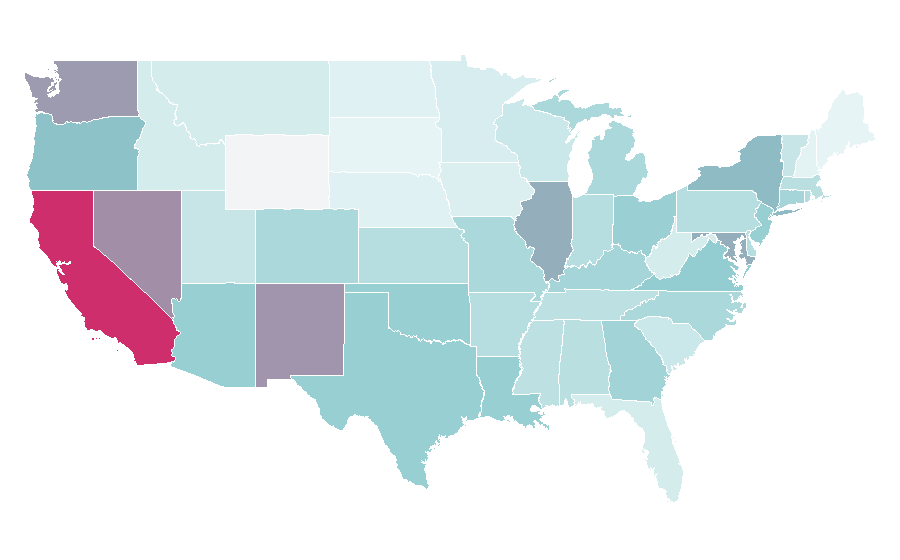 Affinity by region — Enter the Dragon, United States