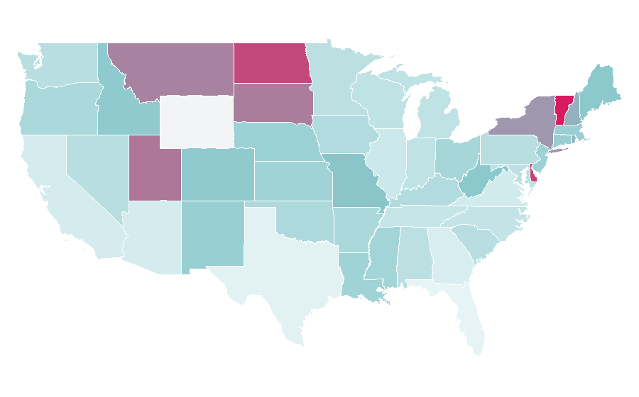 Affinity by region — Environmental remediation, United States
