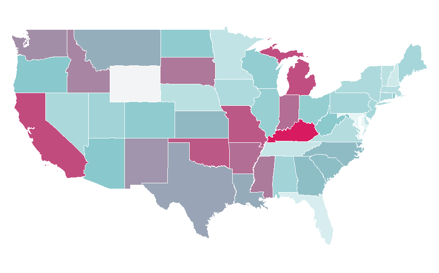 Affinity by region — Epic Reads, United States