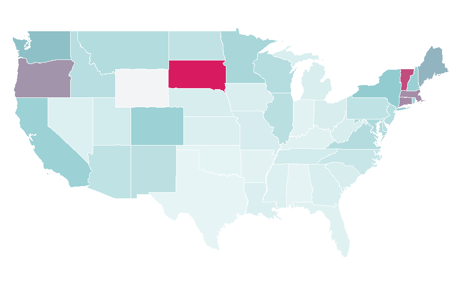 Affinity by region — Epicurious, United States