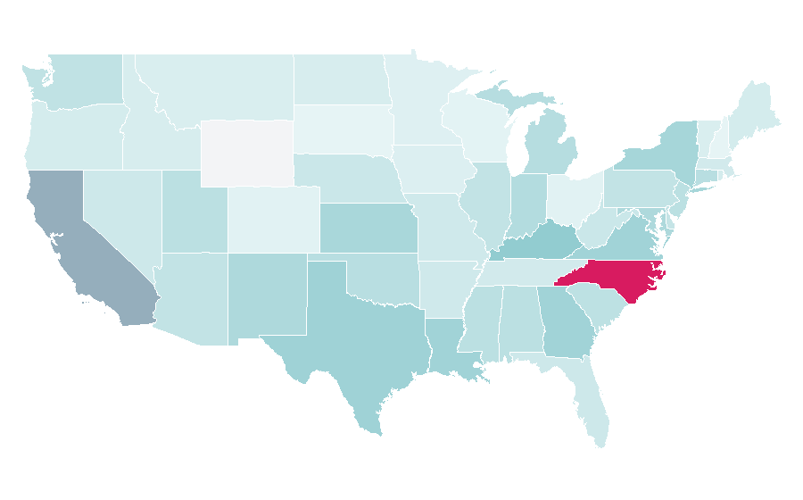 Affinity by region — Epidemic, United States