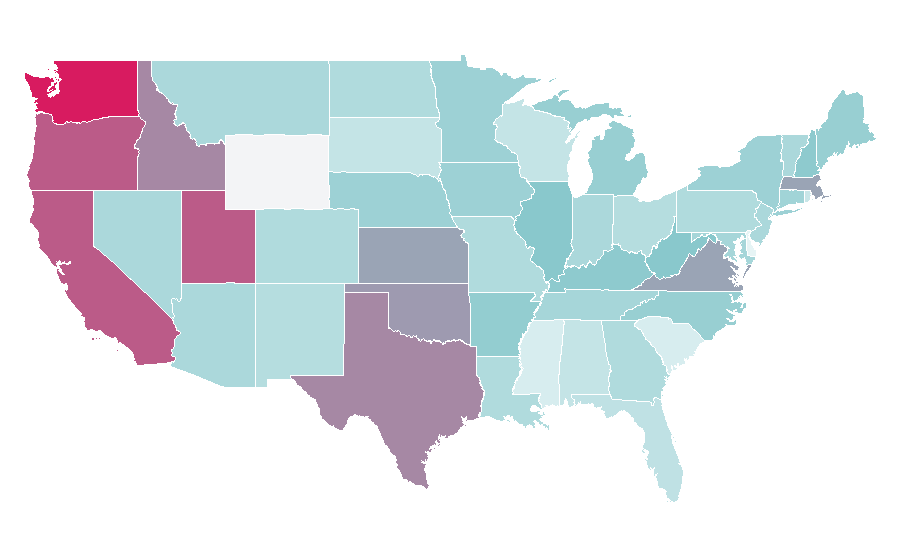Affinity by region — Epilator, United States