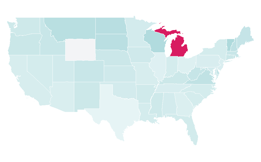 Affinity by region — Equitation, United States