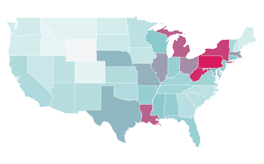 Affinity by region — ERA, United States