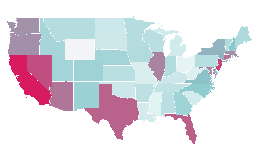 Affinity by region — Eredivisie, United States
