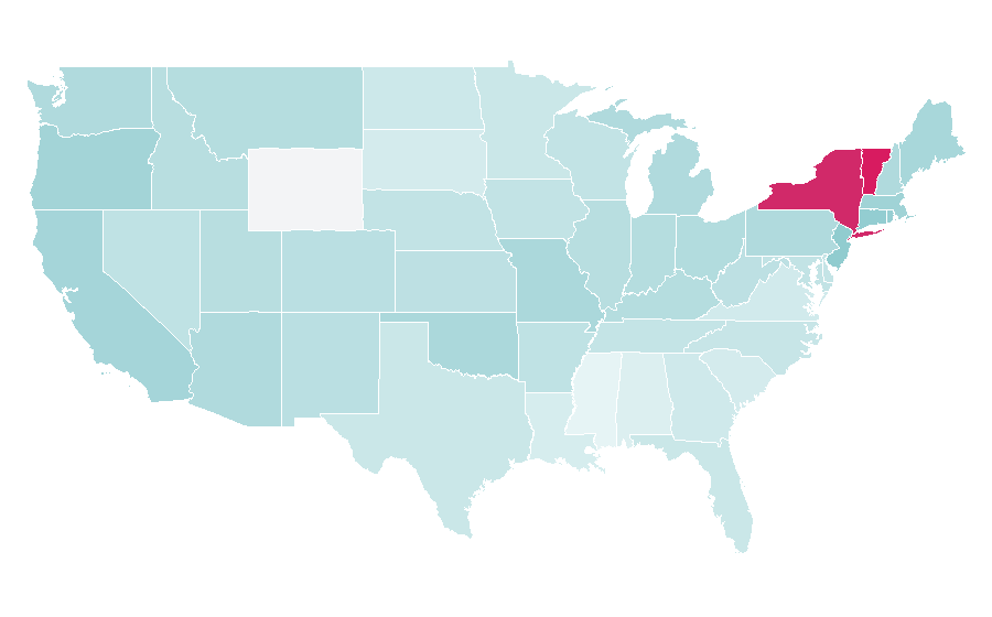 Affinity by region — Eric André, United States