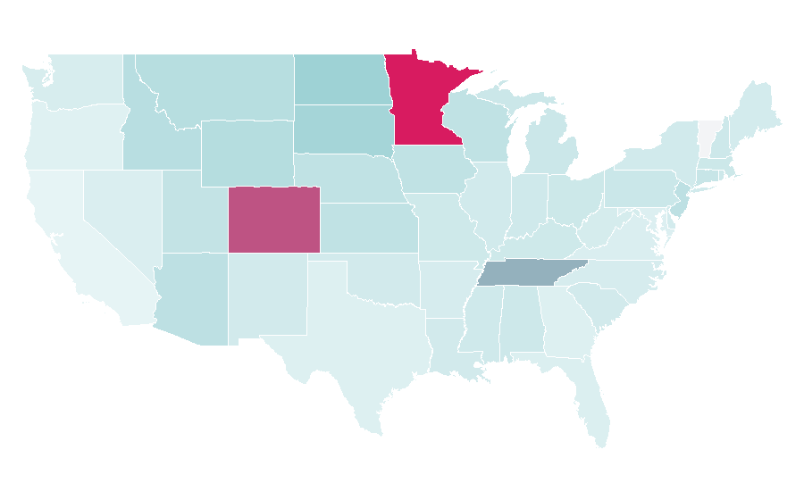 Affinity by region — Eric Decker, United States