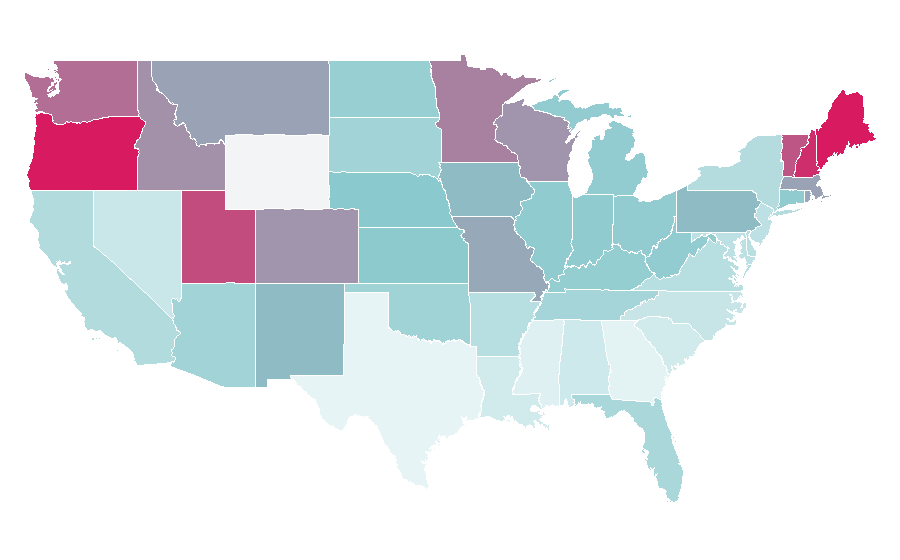 Affinity by region — Eric Idle, United States