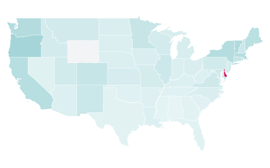 Affinity by region — Erik Satie, United States