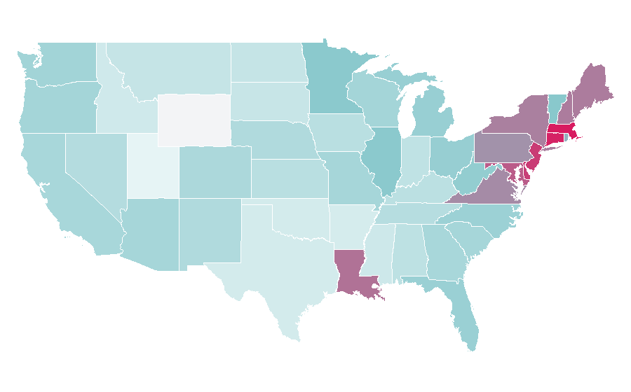 Affinity by region — Erin Burnett, United States