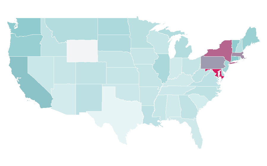 Affinity by region — Erroll Garner, United States