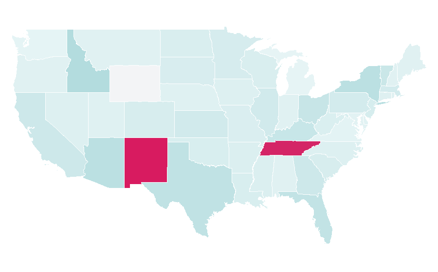Affinity by region — Escape the room, United States