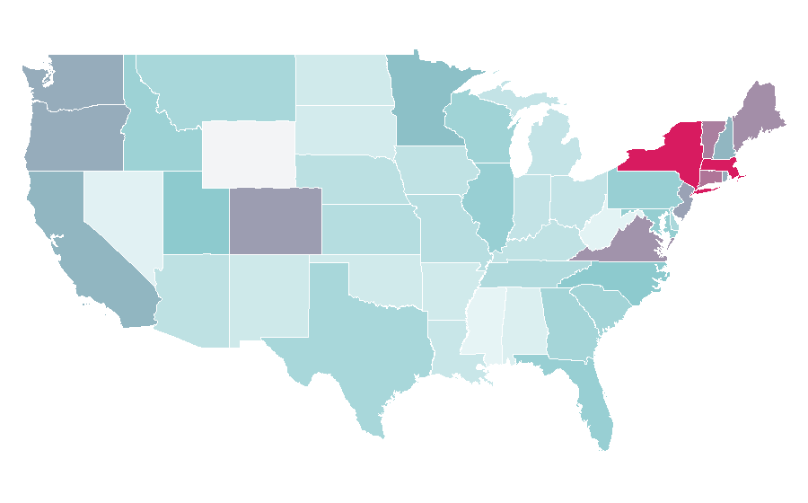 Affinity by region — Espadrille, United States
