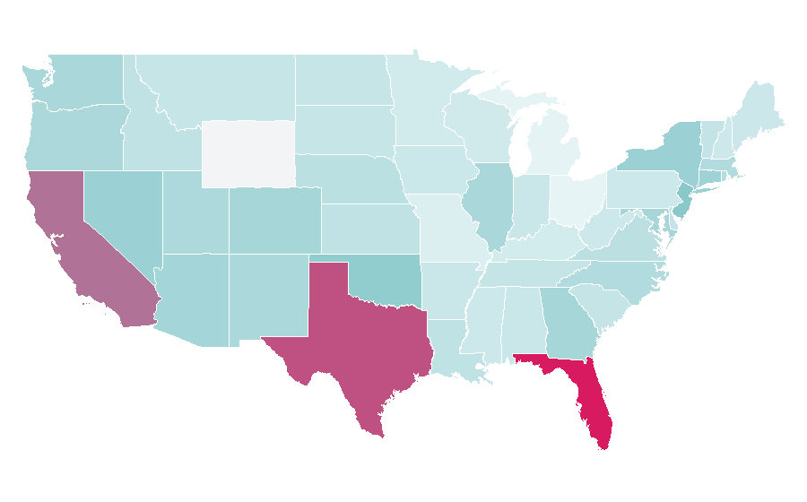 Affinity by region — Espiritu Santo, United States