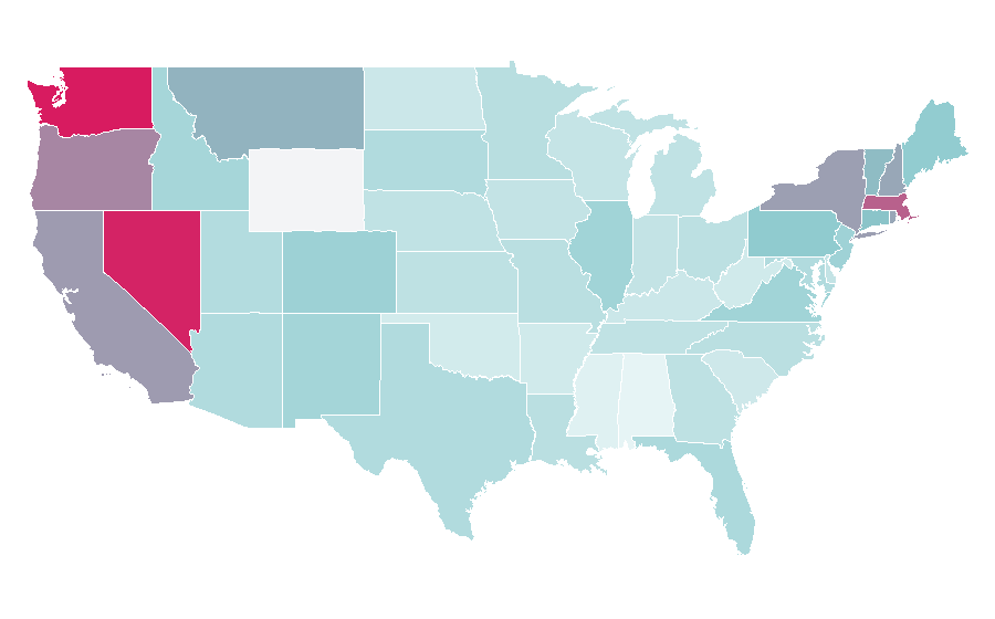 Affinité par région — Espresso, États-Unis