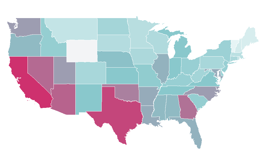 Affinity by region — Eternal (band), United States