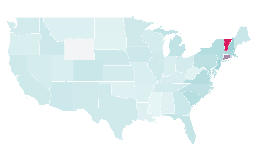 Affinity by region — Ethan Allen (furniture company), United States