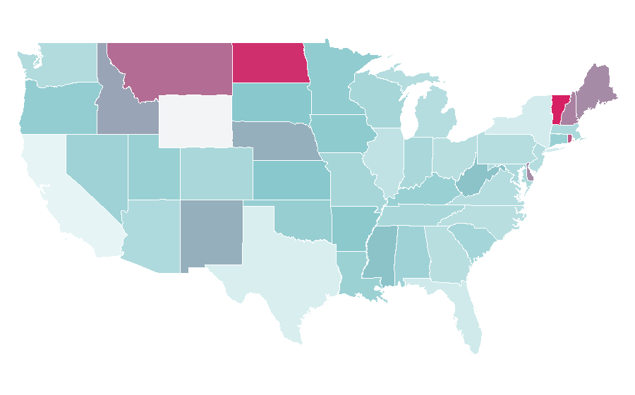 Affinity by region — Ethical banking, United States