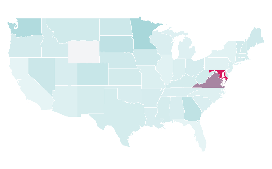 Affinity by region — Ethiopia national football team, United States