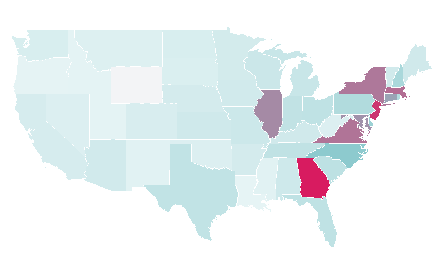 Affinity by region — Etihad Airways, United States