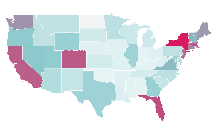 Affinity by region — Europcar, United States