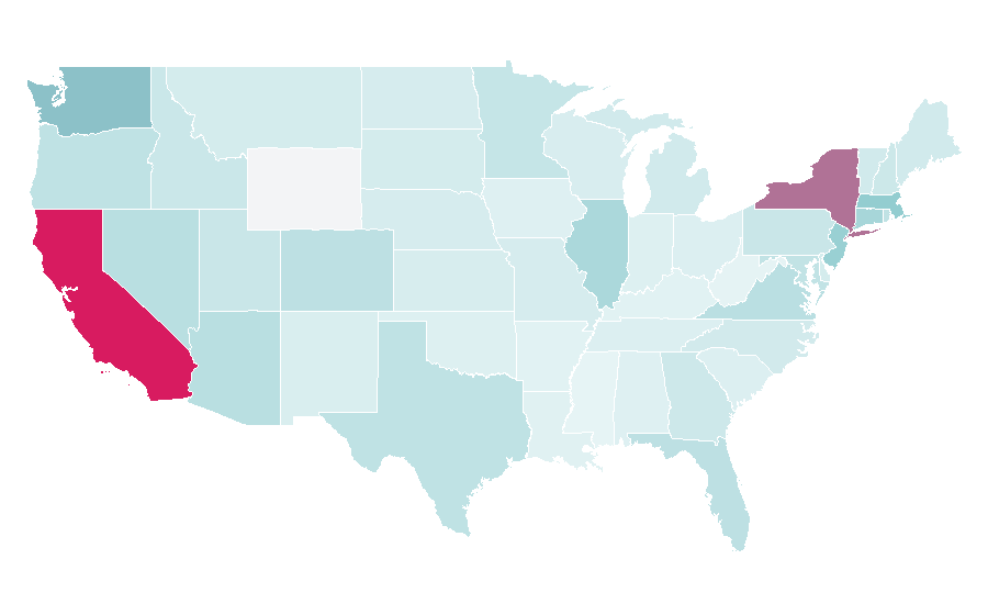 Affinity by region — Evan Spiegel, United States