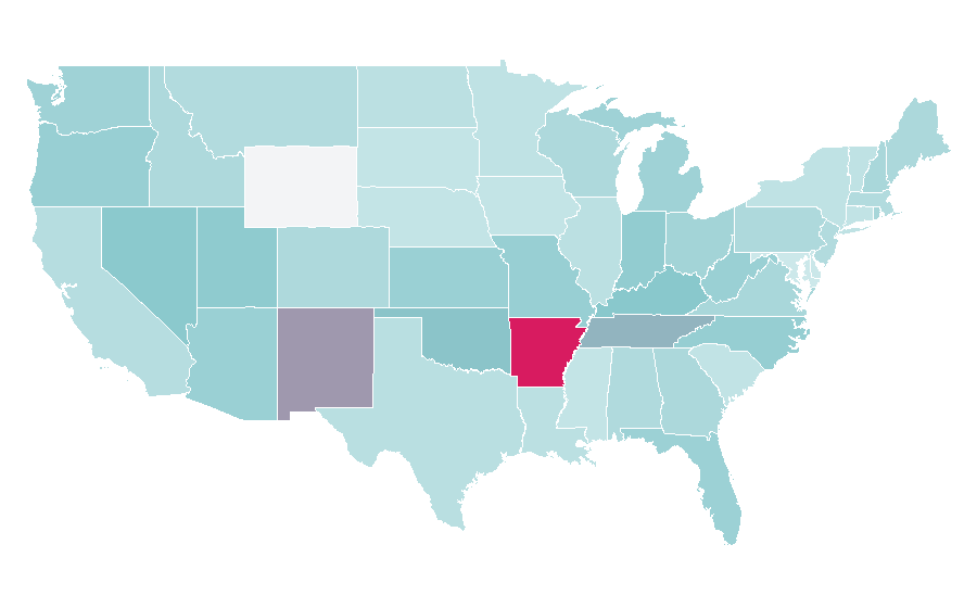 Affinity by region — Evanescence, United States