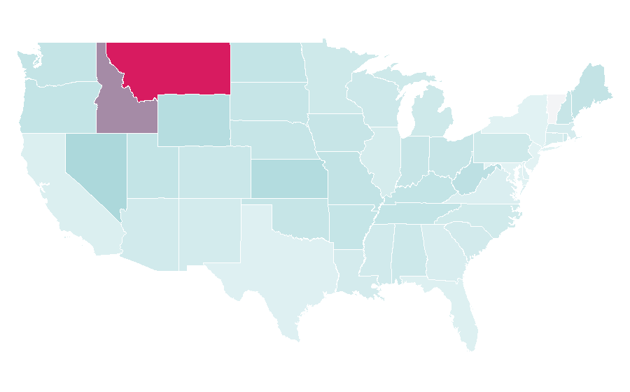 Affinity by region — Evel Knievel, United States