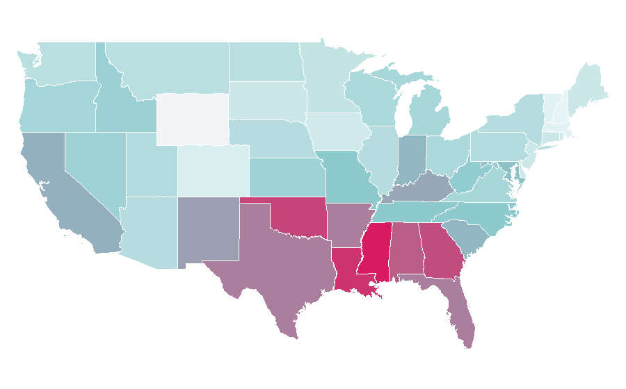 Affinity by region — Even (company), United States