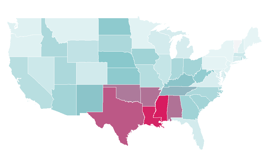 Affinity by region — Evenflo, United States