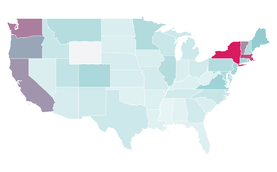 Affinity by region — Everlane, United States