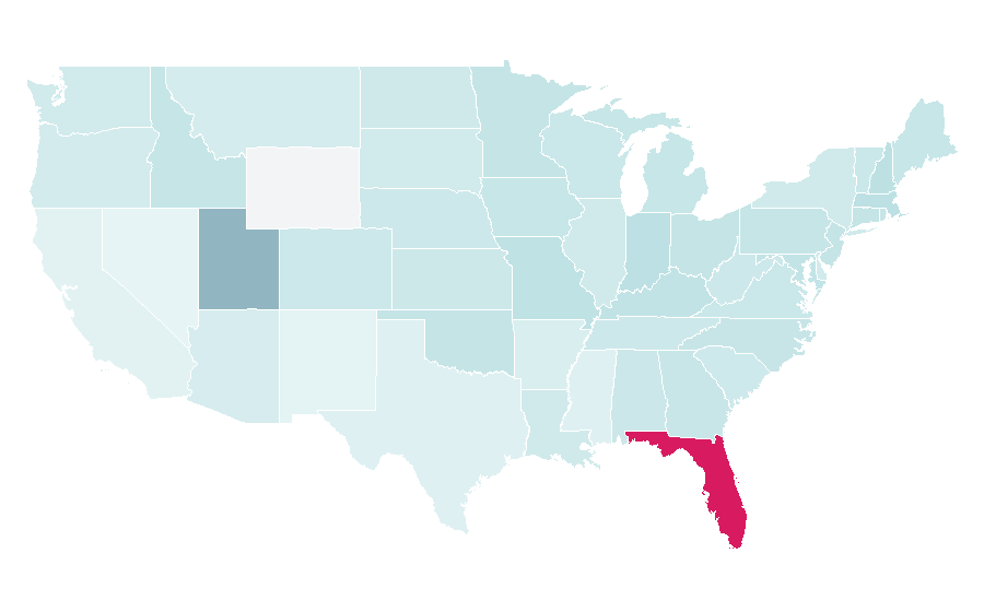 Affinity by region — Evermore, United States