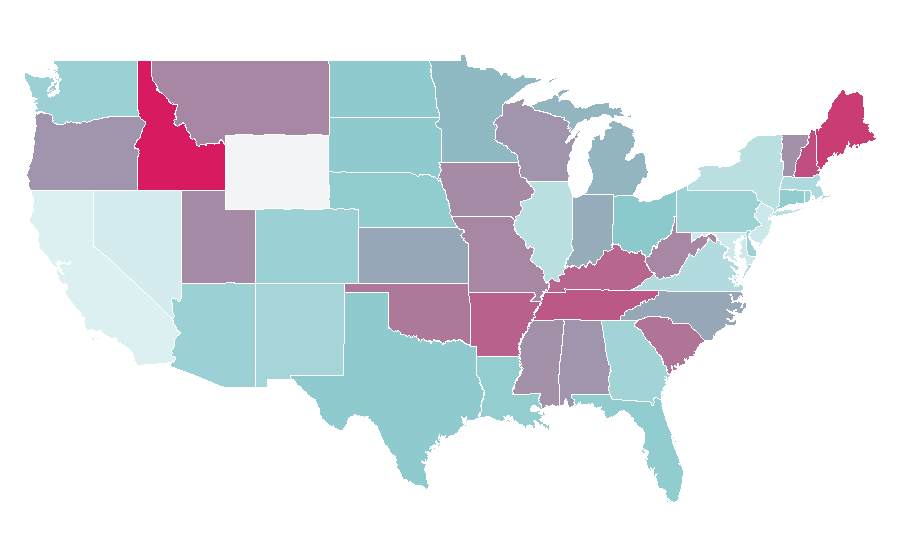 Affinity by region — Everwood, United States