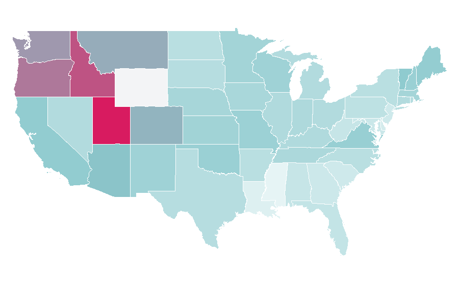 Affinity by region — Ewan McGregor, United States