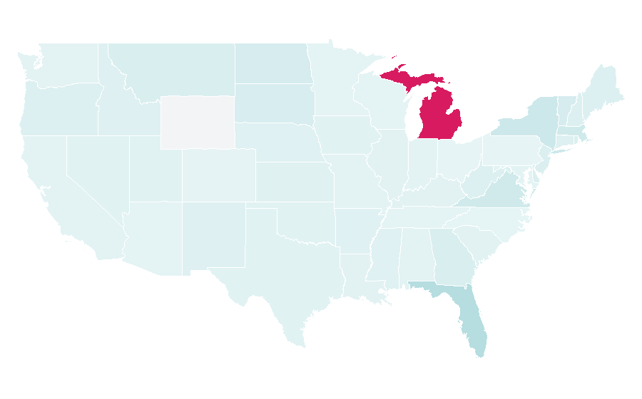 Affinity by region — Exame Nacional do Ensino Médio, United States