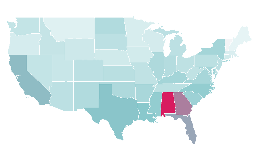 Affinity by region — Example, United States