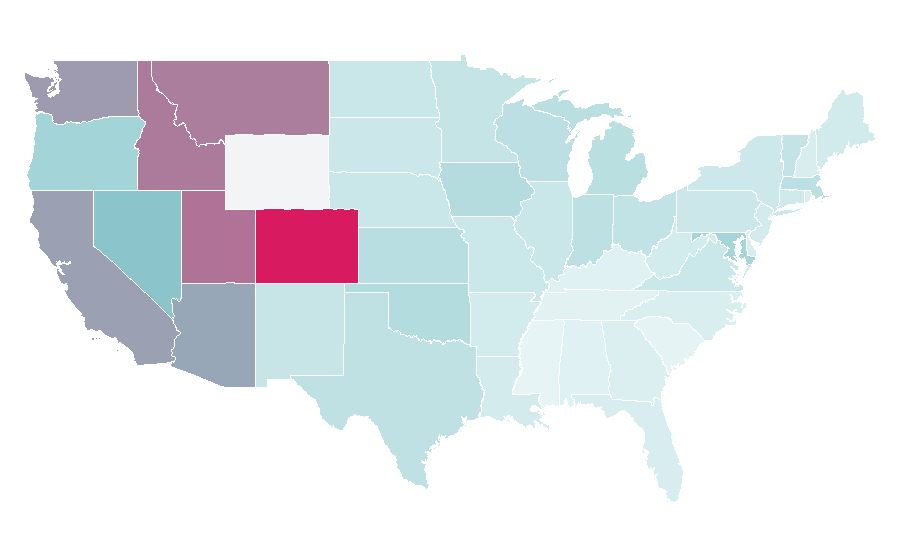 Affinity by region — Excision (musician), United States
