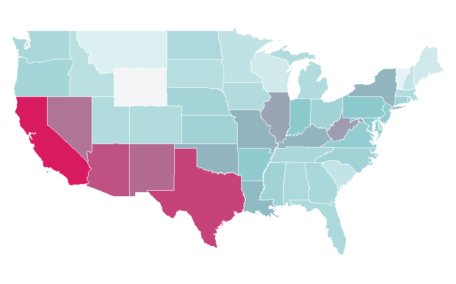 Affinity by region — Exorcism, United States
