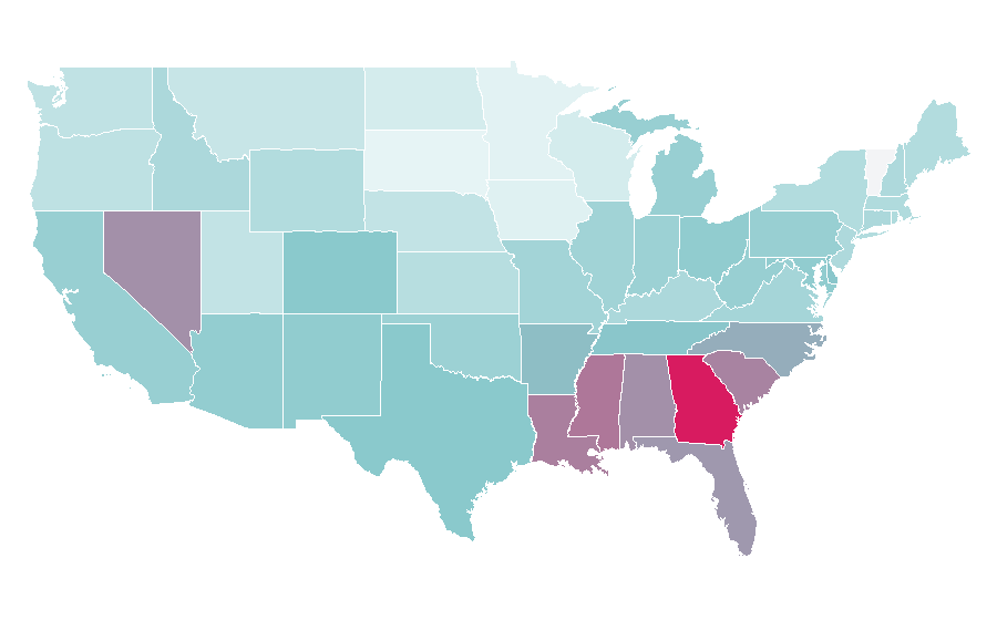 Affinity by region — Experian, United States