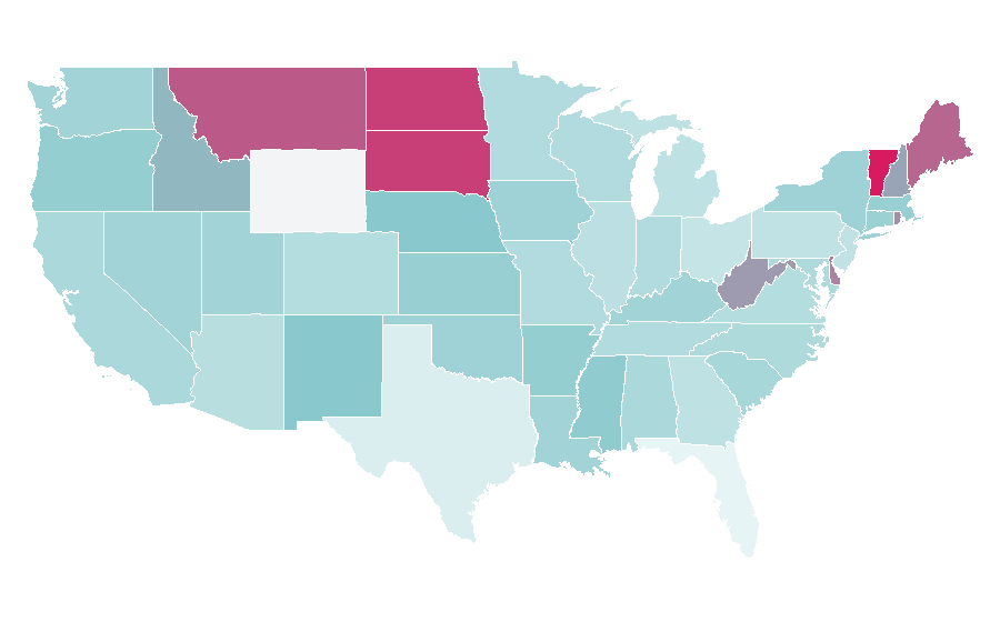Affinity by region — Experimental music, United States