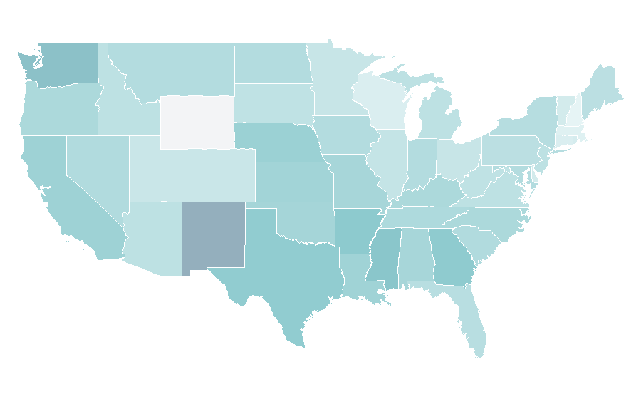 Affinity by region — Exploring (Learning for Life), United States