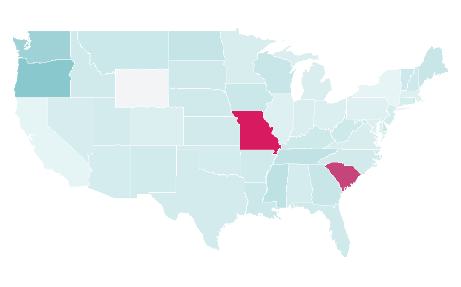 Affinity by region — Exterior cleaning, United States