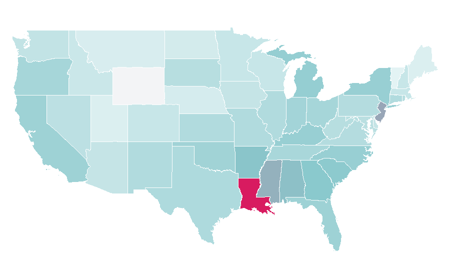 Affinity by region — Extras (TV series), United States
